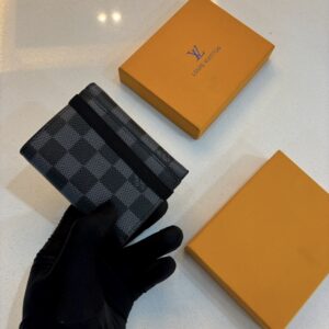 Portador de tarjetas-billetes tipo libro Louis Vuitton