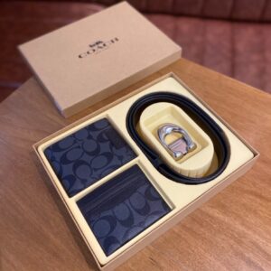 Set Premium 3 en 1 en Cuero + Caja de Lujo | Coach