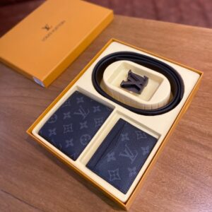 Set Premium 3 en 1 en Cuero + Caja de Lujo | Louis Vuitton