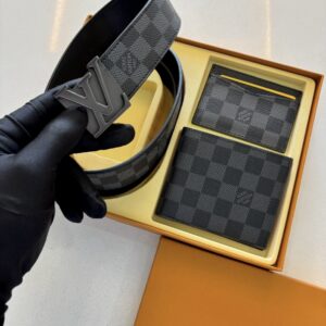 Set Premium 3 en 1 en Cuero + Caja de Lujo | Louis Vuitton