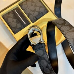 Set Premium 3 en 1 en Cuero + Caja de Lujo | Coach
